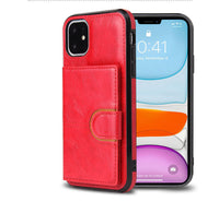 HKM-298259 Premium Anti-Fall Mobile Phone Case with Card Holder - Plastic & TPU Back Cover
