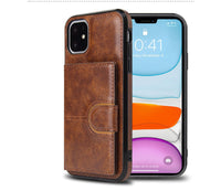 HKM-298259 Premium Anti-Fall Mobile Phone Case with Card Holder - Plastic & TPU Back Cover