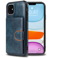 HKM-298259 Premium Anti-Fall Mobile Phone Case with Card Holder - Plastic & TPU Back Cover