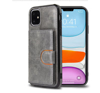 HKM-298259 Premium Anti-Fall Mobile Phone Case with Card Holder - Plastic & TPU Back Cover