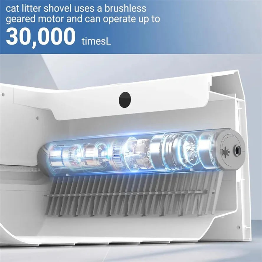 KTX-298771 Automatic Self-Cleaning Cat Litter Box with 6L Capacity – Easy Maintenance Smart Toilet