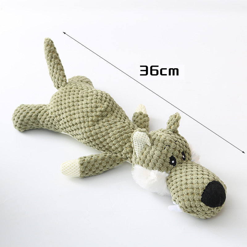 HKM-298771 Plush Cartoon Puppy Dog Toy Pet Dog Chew Squeak Toys For Small Dogs Teeth Grinding Pet Products Dog Accessories
