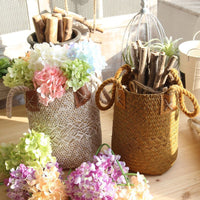 HKM-299155 Hand Woven Seagrass Basket for Fruits, Vegetables, and Storage