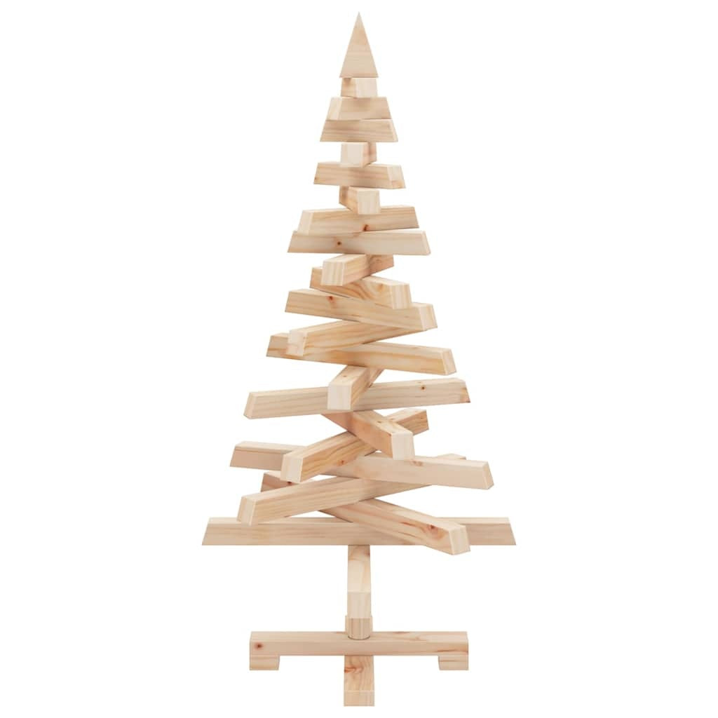 HKM-299283 Natural Solid Wood Christmas Tree with Adjustable Branches - 90 cm