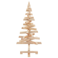 HKM-299283 Natural Solid Wood Christmas Tree with Adjustable Branches - 90 cm