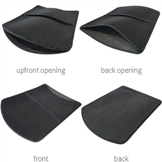 HKM-299347 Folding Cat Scratch Massage Pad - Large Cloth Cushion for Relaxation and Play, 75x58cm