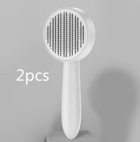 HKM-299411 Long Hair Pet Comb for Cats and Dogs - 178 Steel Needle Design with Protective Tips for Effective Shedding Control