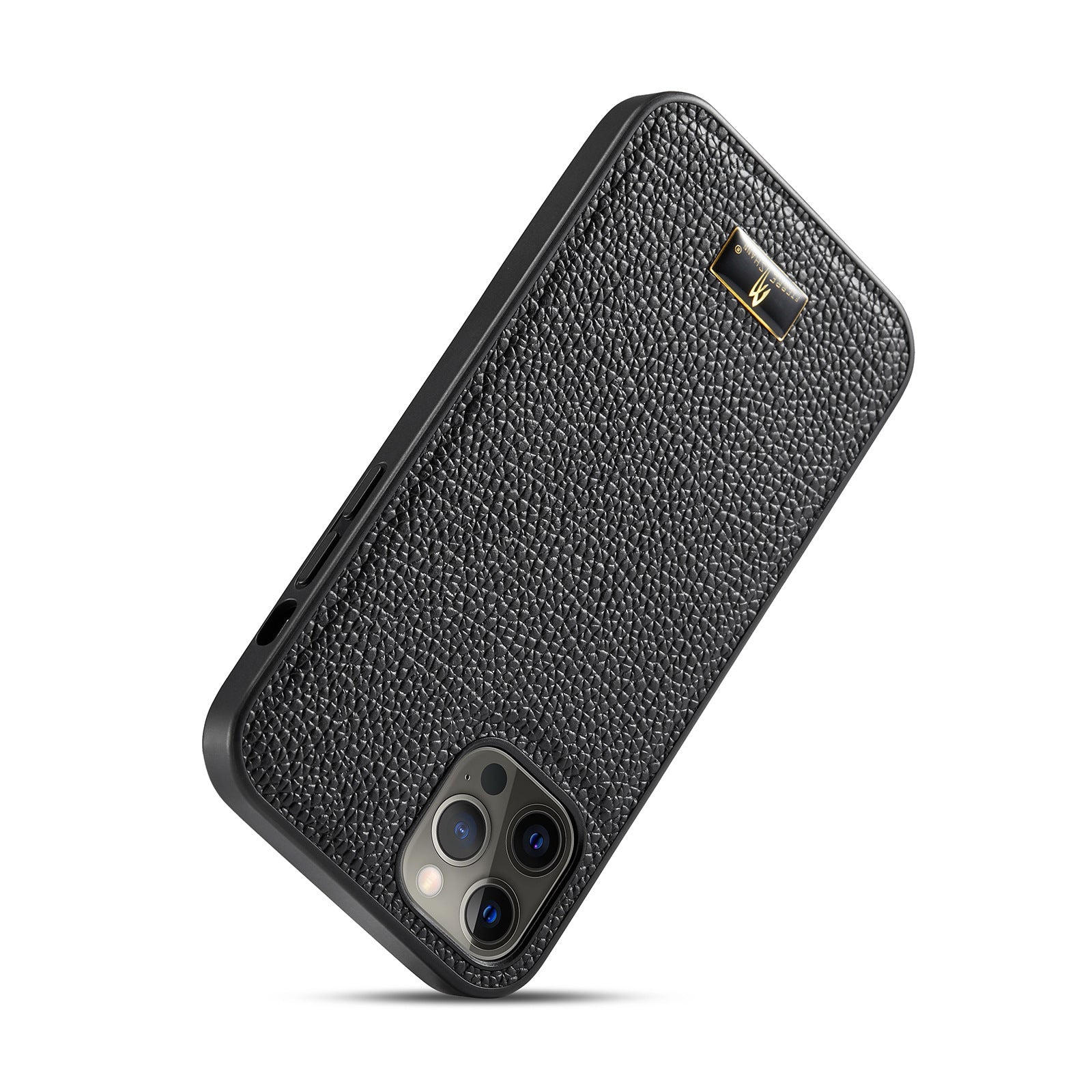 HKM-299411 Premium PU Leather Back Cover for Apple Phones - Handmade & Simple Design