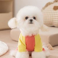 HKM-299475 Cozy Soft Fleece Cartoon Patch Jumpsuit for Small Dogs and Cats