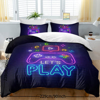 HKM-299475 Gaming Duvet Cover Set with Pillow Shams - Multiple Sizes Available
