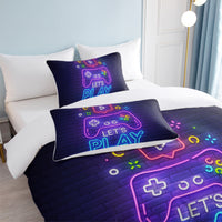 HKM-299475 Gaming Duvet Cover Set with Pillow Shams - Multiple Sizes Available