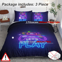 HKM-299475 Gaming Duvet Cover Set with Pillow Shams - Multiple Sizes Available