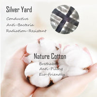 HKM-299475 Silver Fiber Conductive Anti-Static Ground Air Sheet, 90x265cm, Cotton & Silver Blend for Energy Balance and Enhanced Sleep Quality