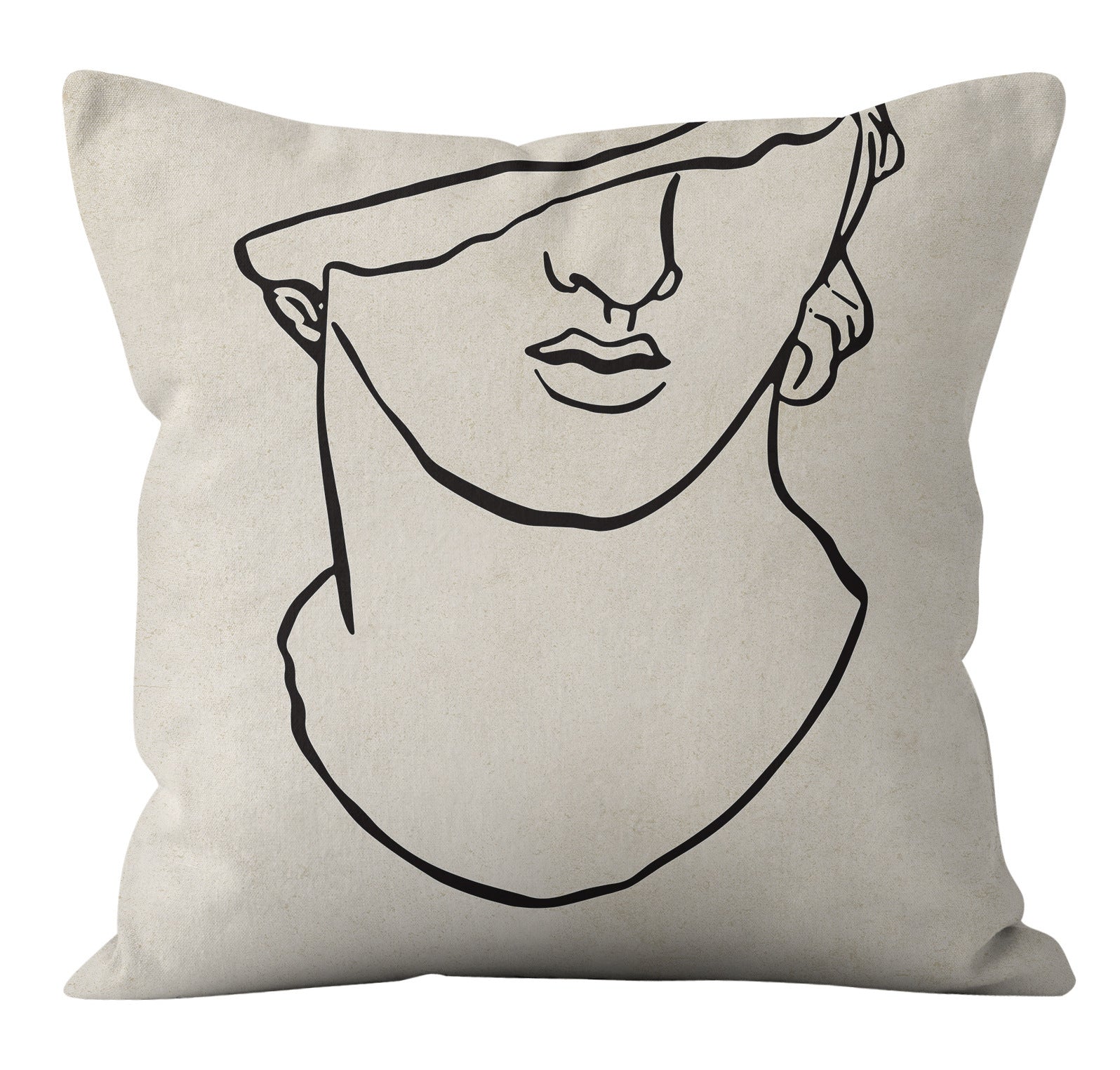 HKM-299539 Abstract Geometric Nordic Minimalist Plush Pillowcase 45x45cm