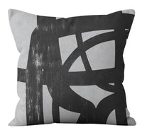 HKM-299539 Abstract Geometric Nordic Minimalist Plush Pillowcase 45x45cm
