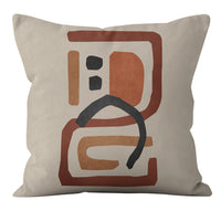 HKM-299539 Abstract Geometric Nordic Minimalist Plush Pillowcase 45x45cm