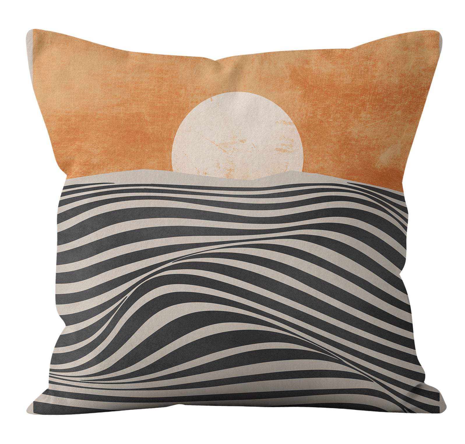 HKM-299539 Abstract Geometric Nordic Minimalist Plush Pillowcase 45x45cm