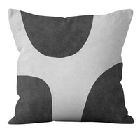 HKM-299539 Abstract Geometric Nordic Minimalist Plush Pillowcase 45x45cm
