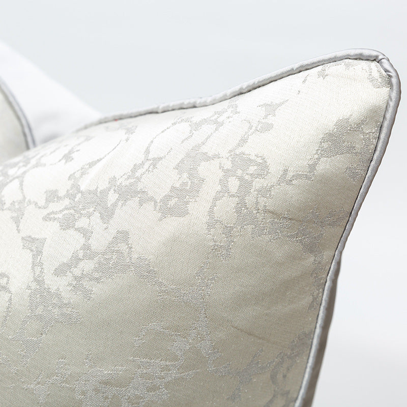 HKM-299603 Clouds Gray and White Soft Cushion Pillowcase, Removable and Washable, 45x45cm