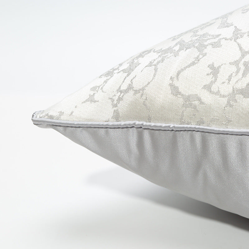 HKM-299603 Clouds Gray and White Soft Cushion Pillowcase, Removable and Washable, 45x45cm