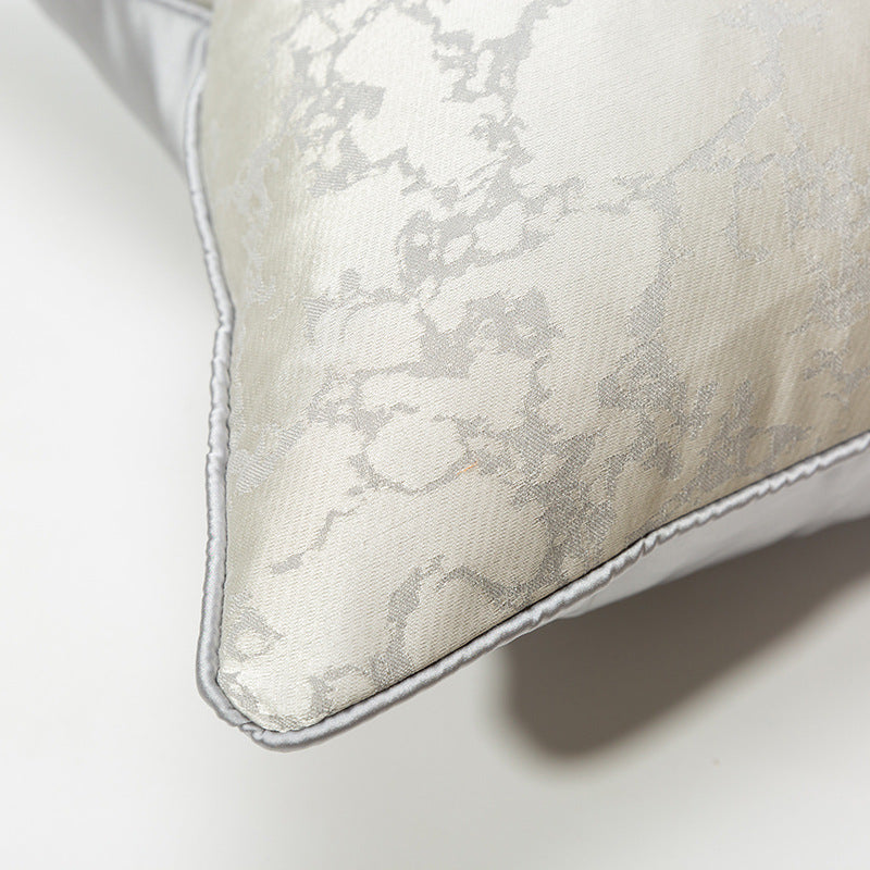 HKM-299603 Clouds Gray and White Soft Cushion Pillowcase, Removable and Washable, 45x45cm