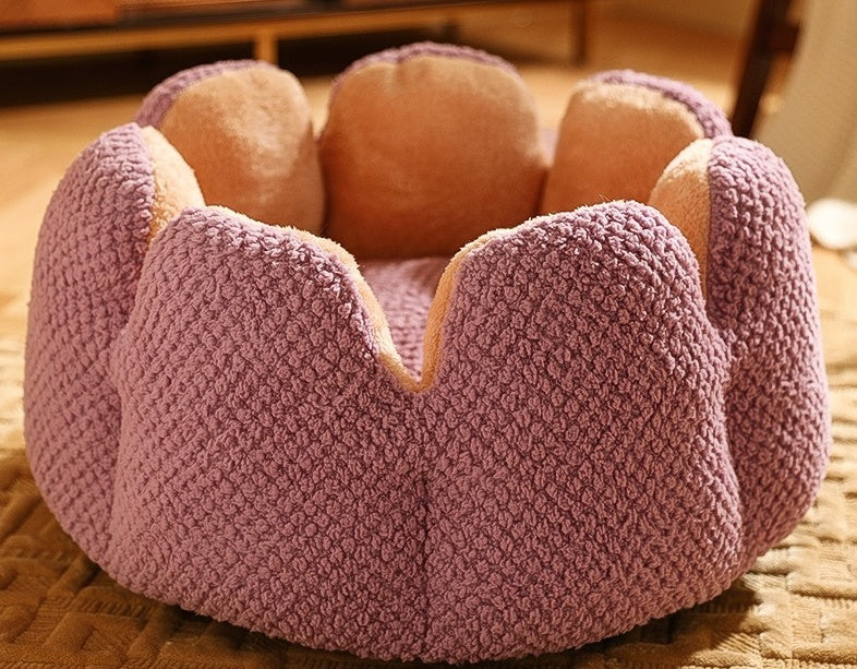 HKM-299859 Soft And Warm Cactus Petal Pet Nest