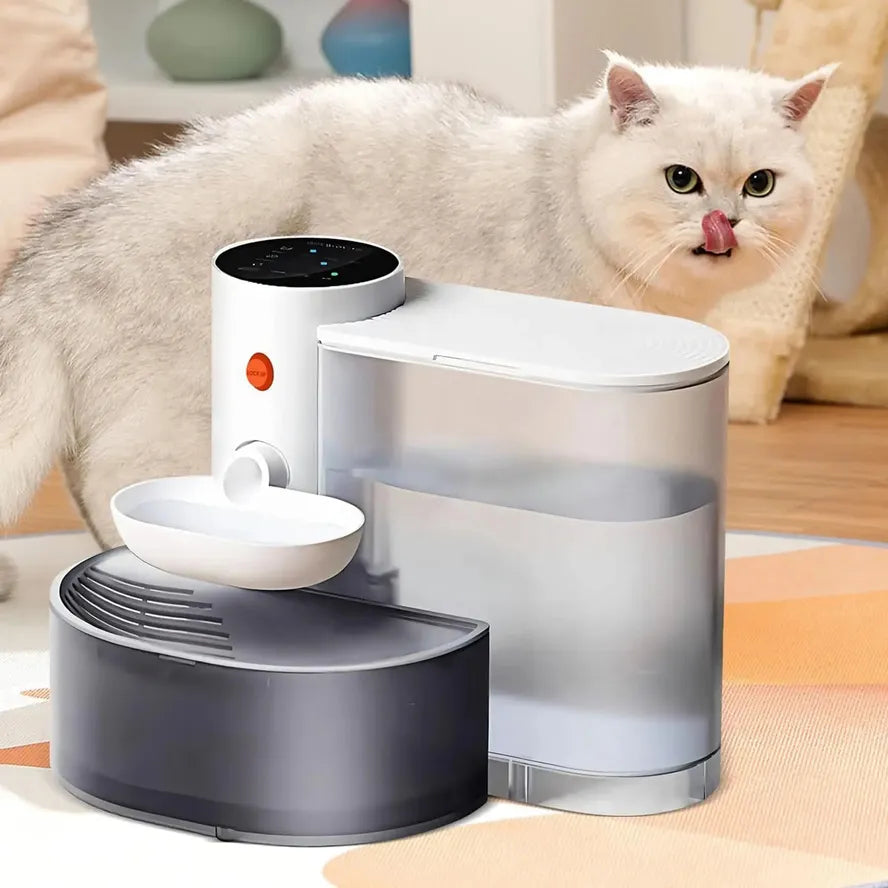 KTX-299923 Wireless Automatic Cat Water Fountain with Rechargeable Dispenser for Pet Hydration
