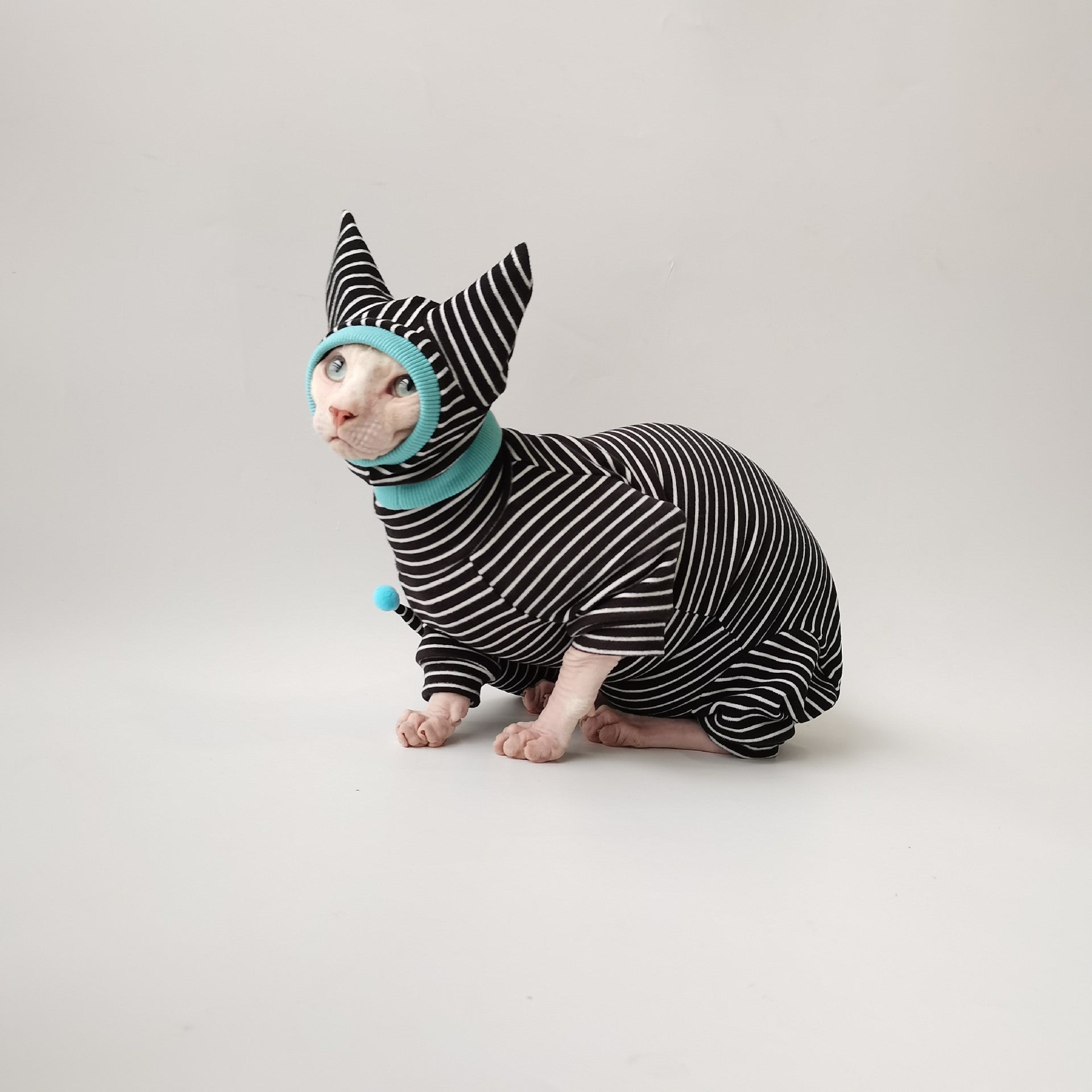 HKM-299987 Dralon Four-Legged Pet Clothing Bellyband Shirt with Optional Hat - Sizes XS to XXL