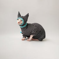 HKM-299987 Dralon Four-Legged Pet Clothing Bellyband Shirt with Optional Hat - Sizes XS to XXL