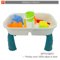 HKM-300115 Large Summer Sand and Water Beach Table Set for Kids with Mold - Age 2-7