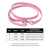 HKM-300179 Durable PU Leather Pet Leash for Dogs and Cats - Multiple Colors Available