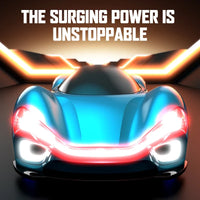 HKM-300307 New Energy Double Spray Mist RC Drift Car with Flashing Lights - 4-Channel Remote Control Vehicle