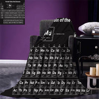 HKM-300371 Periodic Table 3D Flannel Sofa Blanket - Square Scarf Style, Warm and Stylish, Available in Multiple Sizes