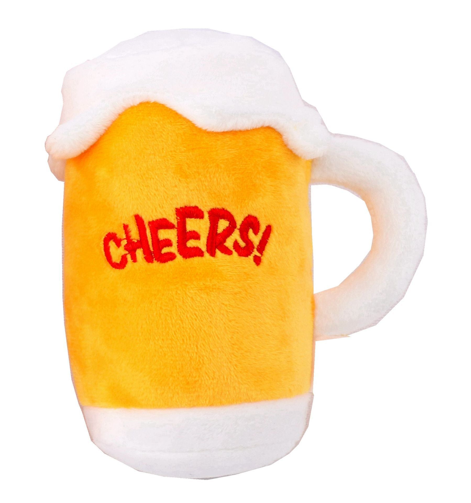 HKM-300499 Plush Cartoon Beer Bottle Toy for Dogs - Soft and Breathable PP Cotton Filling