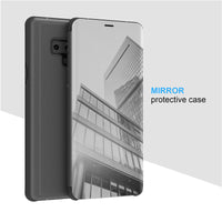 HKM-300563 S10 Mirror Leather Flip Phone Case for Samsung Devices