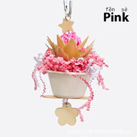 HKM-300563 Vibrant Wooden Flower Clumps Toy for Birds in Multiple Colors