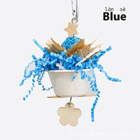 HKM-300563 Vibrant Wooden Flower Clumps Toy for Birds in Multiple Colors