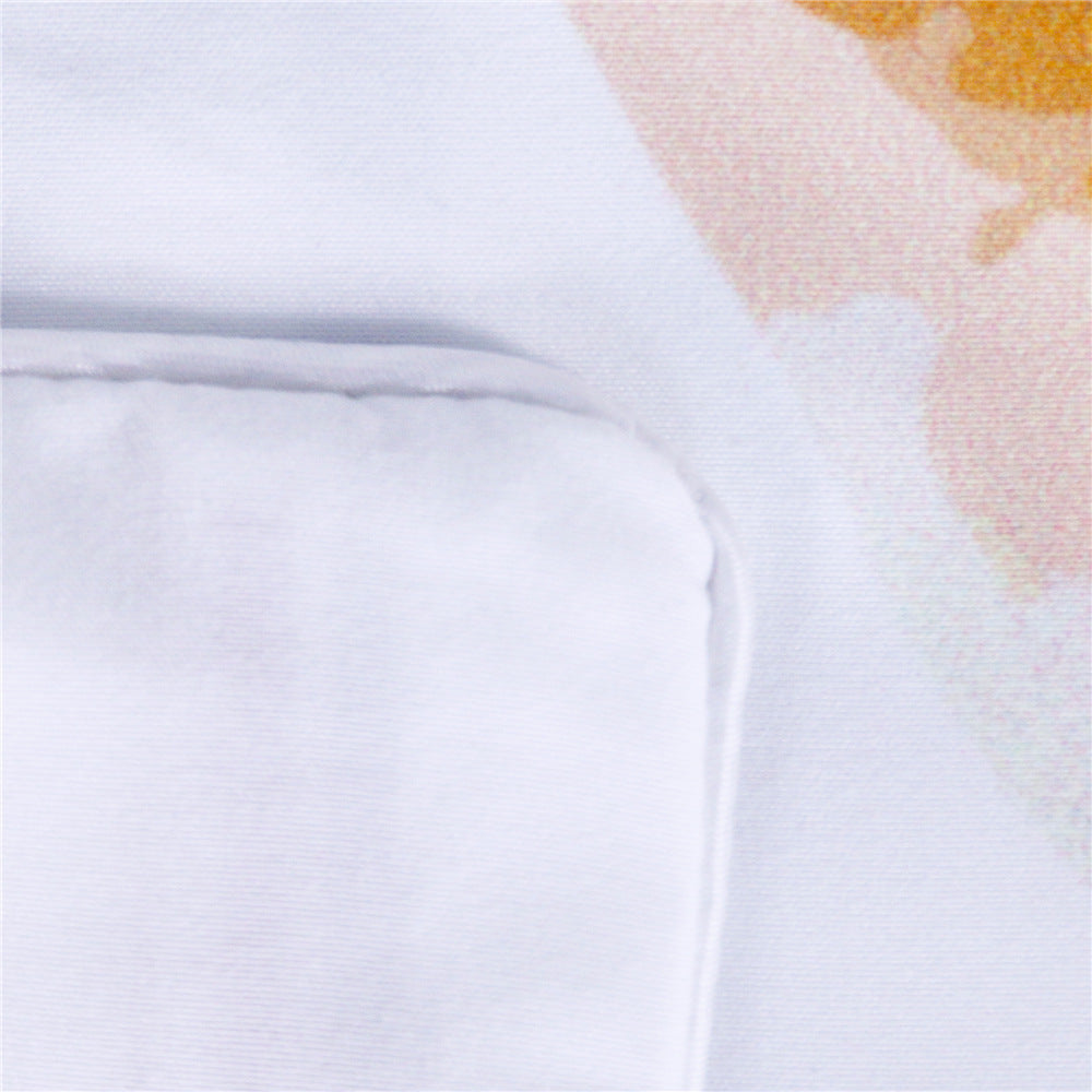HKM-300627 Flowers Antler Duvet Cover and Pillow Shams Set in Various Sizes
