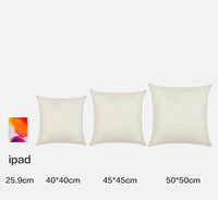 HKM-300691 Custom Cotton and Linen Pillowcase Cushion Cover - European and American Style, Multiple Sizes Available