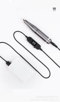 HKM-300819 Electric Nail Polisher with USB Charging - 35000RPM Portable Nail Tool in Galaxy Silver, Space Gray, and Classic Black