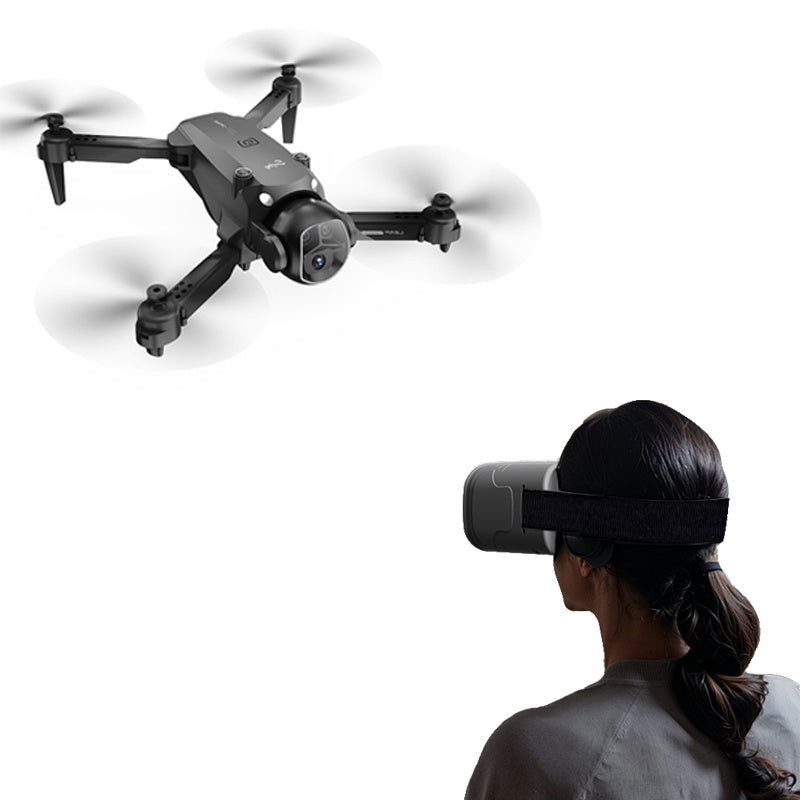 HKM-300819 Portable Foldable Drone with VR Headset and 4K Camera for Immersive FPV Experience
