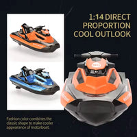 HKM-300883 Mini Remote-Controlled Waterproof Motorboat for Water Racing Games, Suitable for Ages 5 and Up, Outdoor Fun
