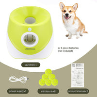 HKM-301075 Only Supports Self Pickup Dog Ball Thrower, Automatic Ball Launcher, Indoor-Outdoor Interactive Dog Toy With Three Scopes, Includes Balls And A Data Cable, Grey-Green