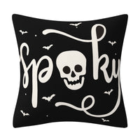 HKM-301139 Halloween-Themed Linen Pillow Cover 45cm x 45cm Cushion with PP Cotton Filler