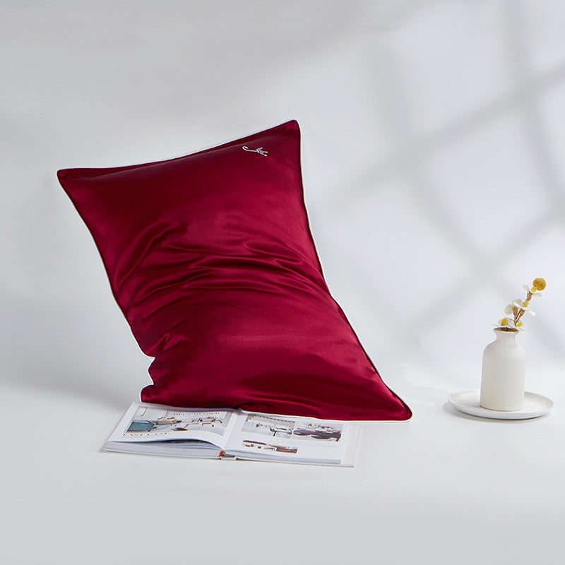 HKM-301267 Double-Sided Mulberry Silk Pillowcase - 19M Sizes Available, Zipper and Envelope Styles