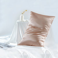 HKM-301267 Double-Sided Mulberry Silk Pillowcase - 19M Sizes Available, Zipper and Envelope Styles