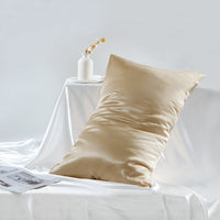 HKM-301267 Double-Sided Mulberry Silk Pillowcase - 19M Sizes Available, Zipper and Envelope Styles