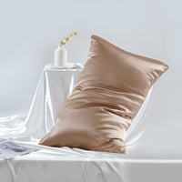 HKM-301267 Double-Sided Mulberry Silk Pillowcase - 19M Sizes Available, Zipper and Envelope Styles
