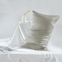 HKM-301267 Double-Sided Mulberry Silk Pillowcase - 19M Sizes Available, Zipper and Envelope Styles