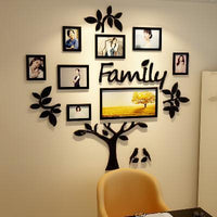 HKM-301395 3D Wall Sticker Photo Frame Tree Design - Acrylic Plant Flowers - Various Sizes Available